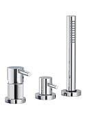 Treemme X-change mono Смеситель на борт ванны на 3 отв., с ручным душем, внешняя часть, цвет: chrome IT5869CCVLZZ