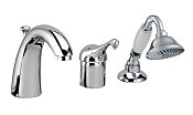 Treemme Piccadilly Смеситель на борт ванны на 3 отверстия, с ручным душем, внеш. часть, цвет: chrome IT2165CCPYZZ