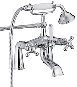 Treemme Romantica Смеситель на борт ванны на 2 отверстия, с ручным душем, внешняя часть, цвет:chrome IT3607CCPVZZ