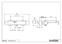 Treemme Bamboo Смеситель для ванны накладной, длина излива 12,8 см, цвет: chrome IT5050CCBMZZ