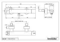 Treemme Nanotech Смеситель для душа накладной, цвет: chrome IT5456CCBFZZ