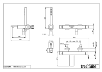 Treemme PA36 Смеситель для ванны накладной с ручным душем, 1 вид струи, цвет: chrome IT8B00CCQFZZ
