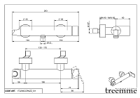 Treemme Ran Смеситель для душа накладной, цвет: chrome IT2256CCRNZZ