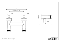 Treemme X-change Смеситель для душа термостатический накладной, цвет: chrome IT7256CCXRZZ