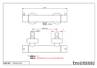 Treemme X-change Смеситель для душа термостатический накладной, цвет: chrome IT5845CCVZZZ