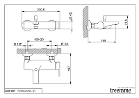 Treemme Zip Смеситель для ванны накладной, цвет: chrome IT4950CCKPZZ