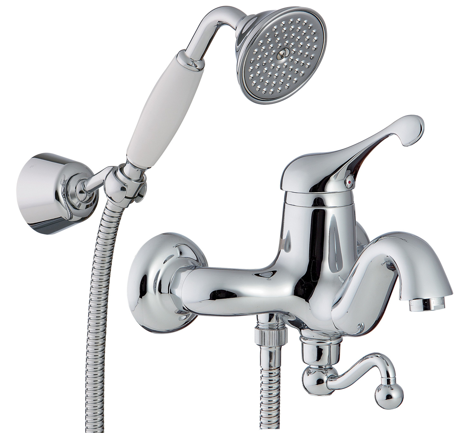 Treemme Piccadilly Смеситель для ванны накладной с ручным душем, 1 вид струи, цвет: chrome IT2100CCPYZZ