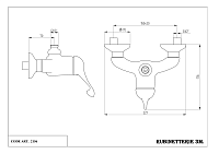 Treemme Piccadilly Смеситель для душа накладной, цвет: chrome IT2156CCPYZZ