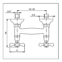 Treemme Romantica Смеситель для душа накладной, цвет: chrome IT3656CCPVZZ