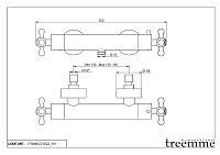 Treemme Romantica Смеситель для душа термостатический накладной, цвет: chrome IT3688CCPVZZ
