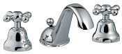 Treemme Romantica Смеситель для раковины на 3 отверстия, с д/к, длина излива 12,3 см, цвет: chrome IT3610CCPVZZ