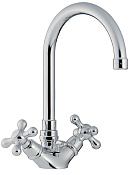 Treemme Romantica Смеситель для раковины, с д/к, длина излива 15,5 см, цвет: chrome IT3615CCPVZZ