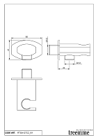 Treemme Hedo Шланговое подключение с держателем для душа, цвет: chrome ITRTGA127CC