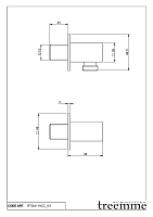 Treemme Shower Шланговое подключение, цвет: chrome ITRTGA119CC