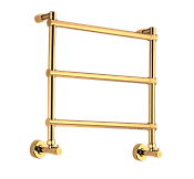 Margaroli Sole 442/3 Полотенцесушитель водяной для ГВС 53,5х53h (int 47) нижнее, цвет: gold 4424703GON