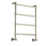 Margaroli Sole 442 Полотенцесушитель водяной для ГВС 53,5х71h (int 47), нижнее, цвет: brushed nickel 4424704(26)BNN