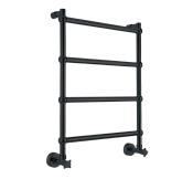 Margaroli Sole 442/TS Полотенцесушитель водяной для ГВС 52,5х71h (int 46), нижнее, цвет: matt black 442TS4604NO