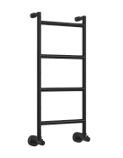 Margaroli Sereno 482 Полотенцесушитель водяной для ГВС 54x79h (int 47,5) нижнее, цвет: matt black 4824704MBN