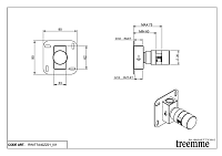 Treemme Shower Встраиваемая часть запорного вентиля на 1 потребитель RWIT7A40ZZ01