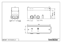 Treemme Встройка Встраиваемая часть для термостатического смесителя на 2 потребителя RWIT5C86ZZ30