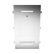Treemme Showers Inox Потолочный душ встр. 70x40см, 4 вид струи, хромотерапия, цвет:нержавеющая сталь ITRTBR388IS