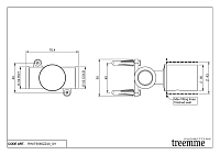 Treemme Shower Встраиваемая часть гигиенического душа RWIT6565ZZ40
