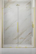 Radaway Furo DWD Душевая дверь, прозрачная 8 мм, Easy Clean 43,8х200h см, цвет: brushed gold 10108438-99-01
