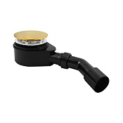 Radaway Сифон для душевого поддона с верхней очисткой, пластиковый, цвет: золото матовое R583G