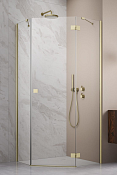 Radaway Essenza PTJ Душевая дверь, левая прозрачная 6 мм, Easy Clean 62х200h см, цвет: brushed gold 1385010-99-01L