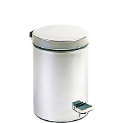 Nofer Ведро для мусора с педалью напольное, 3 литра, цвет: нержавеющая сталь 09100.03.S