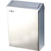 Nofer Ведро для мусора с крышкой подвесное, 23 литра, цвет: хром 14078.B