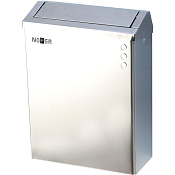 Nofer Ведро для мусора с крышкой подвесное, 23 литра, цвет: хром 14079.B