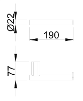 Nofer Santorini Держатель запасных рулонов, подвесной, цвет: хром 16334.B