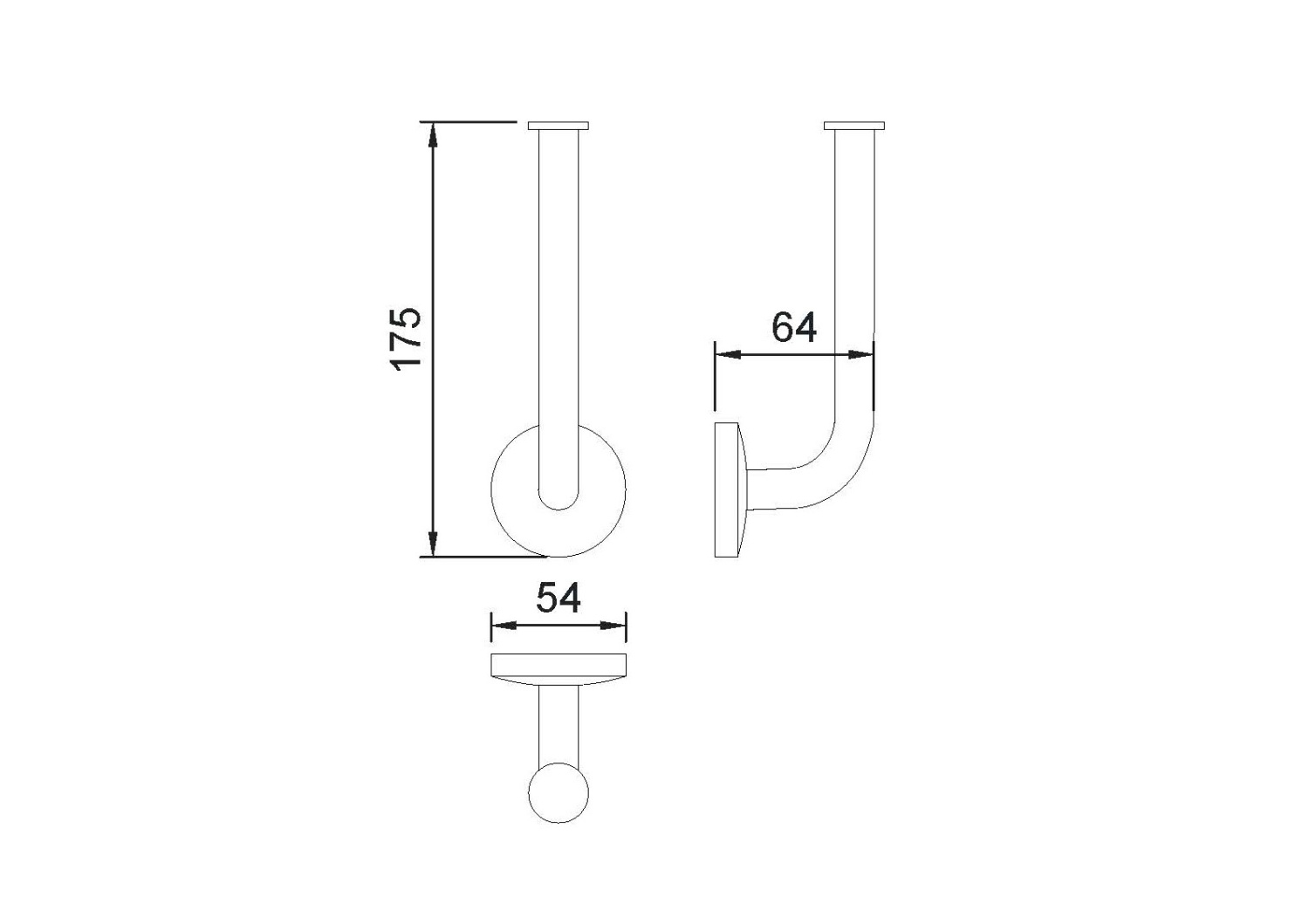 Nofer Monaco Держатель запасных рулонов, подвесной, цвет: хром 16381.B