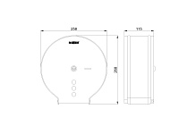Nofer Держатель туалетной бумаги брашированный для общ. мест, подвес., цвет: нержавеющая сталь браш. 05006.S