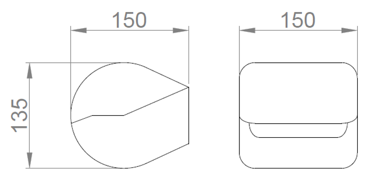 Nofer Black Держатель туалетной бумаги для общественных мест, подвесной, цвет: черный матовый 05012.N