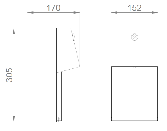 Nofer Держатель туалетной бумаги для общественных мест, подвесной, цвет: нержавеющая сталь браш. 05015.S