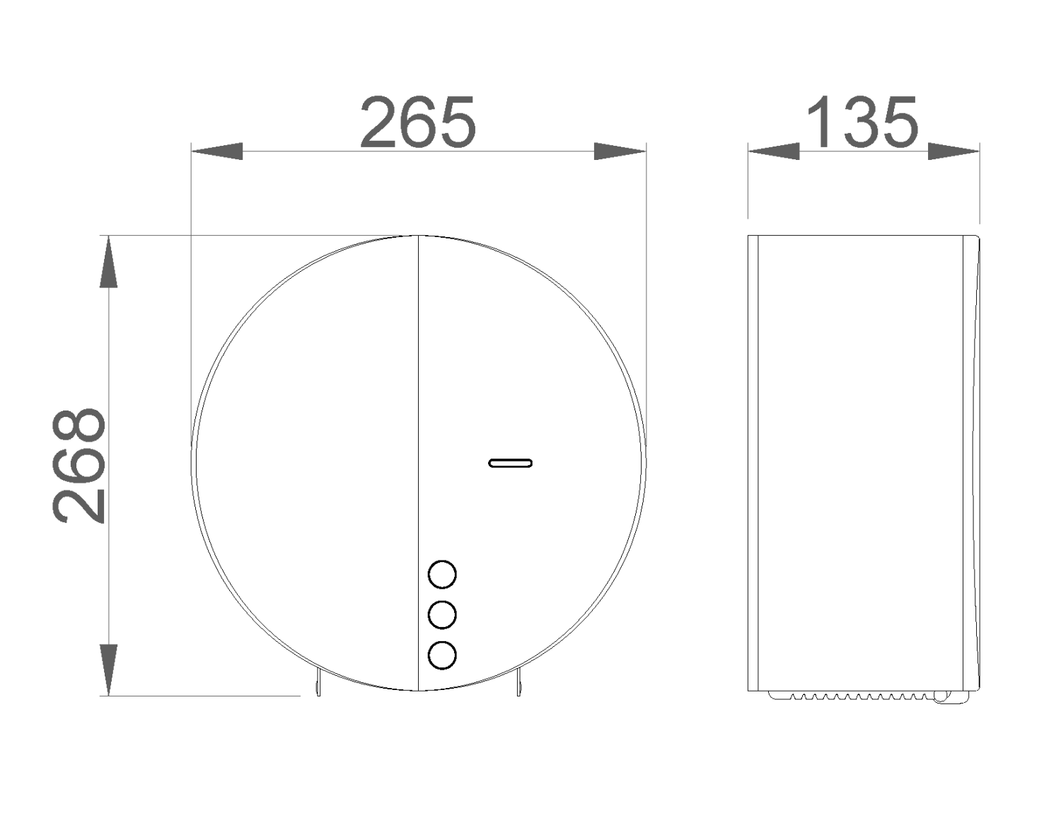Nofer Industrial evo Держатель туалетной бумаги для общ. мест, подвес., цвет:нержавеющая сталь браш. 05046.S