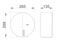 Nofer Industrial evo Держатель туалетной бумаги для общ. мест, подвес., цвет:нержавеющая сталь браш. 05046.S