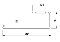 Nofer Roma Держатель туалетной бумаги открытый, подвесной, цвет: нержавеющая сталь 16804.S