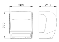 Nofer Диспенсер бумажных полотенец, подвесной, цвет: черный матовый 04004.2.N