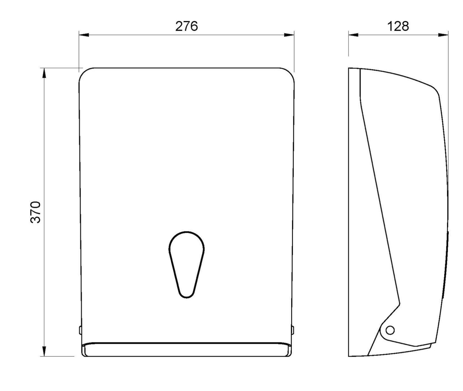 Nofer Диспенсер бумажных полотенец, подвесной, цвет: черный матовый 04020.N