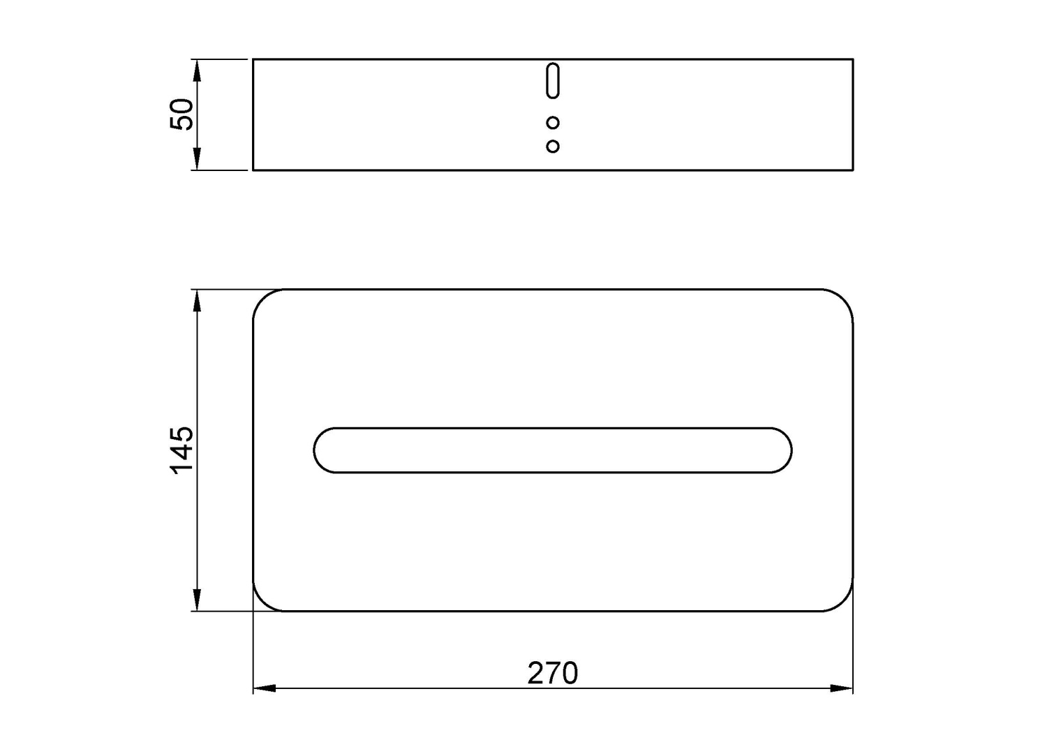 Nofer Диспенсер салфеток, подвесной, цвет: хром 04024.B