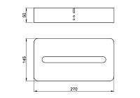 Nofer Диспенсер салфеток, подвесной, цвет: хром 04024.B