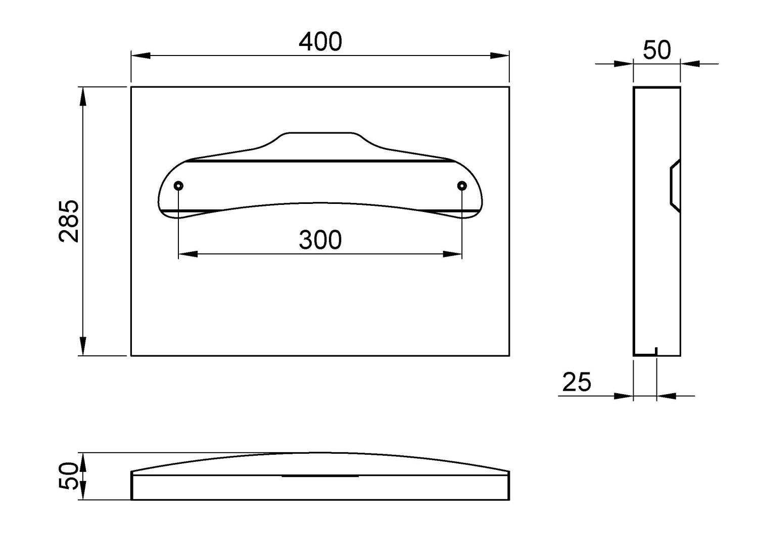 Nofer Диспенсер туалетных накладок, подвесной, цвет: нержавеющая сталь брашированная 04026.2.S