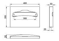 Nofer Диспенсер туалетных накладок, подвесной, цвет: нержавеющая сталь брашированная 04026.2.S