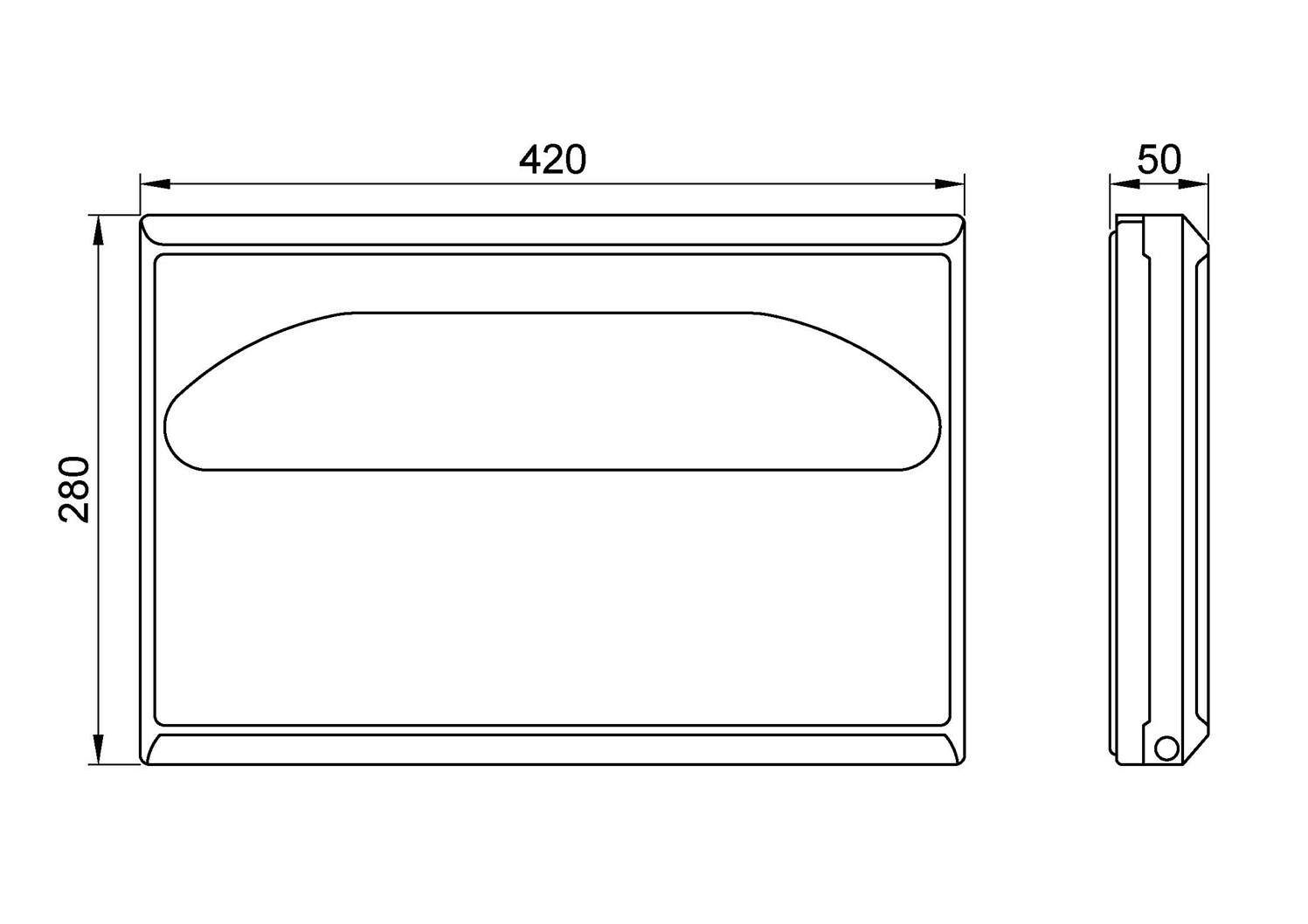 Nofer Диспенсер туалетных накладок, подвесной, цвет: белый 04026.2.W