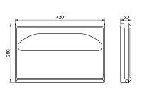Nofer Диспенсер туалетных накладок, подвесной, цвет: белый 04026.2.W