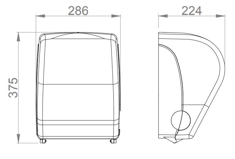 Nofer Диспенсер бумажных полотенец, подвесной, цвет: белый 04032.2.W