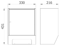 Nofer Диспенсер бумажных полотенец, подвесной, цвет: нержавеющая сталь 04035.S